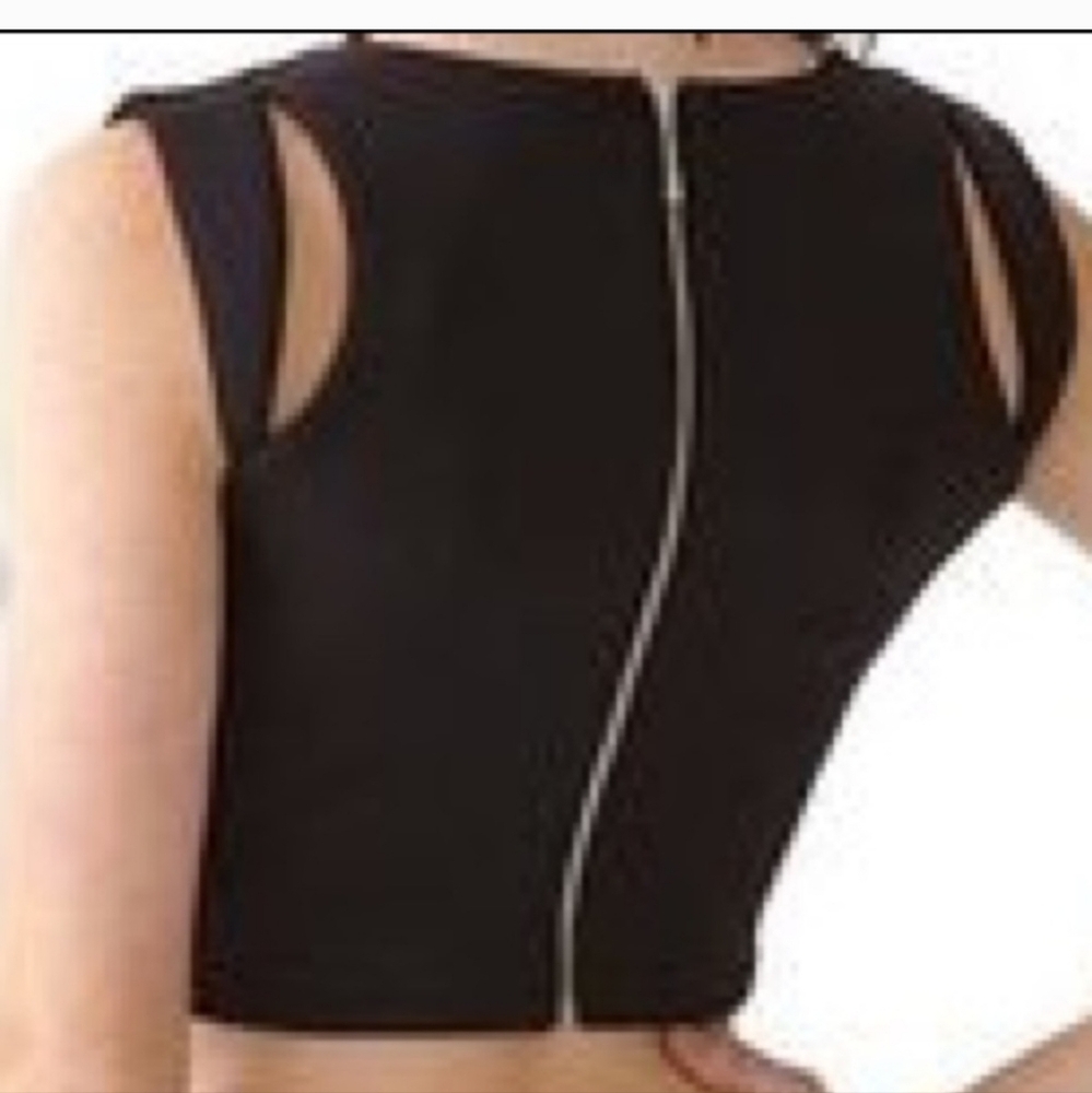 NWT GUESS Scuba Cutout Crop Top M NWT - Picture 6 of 15